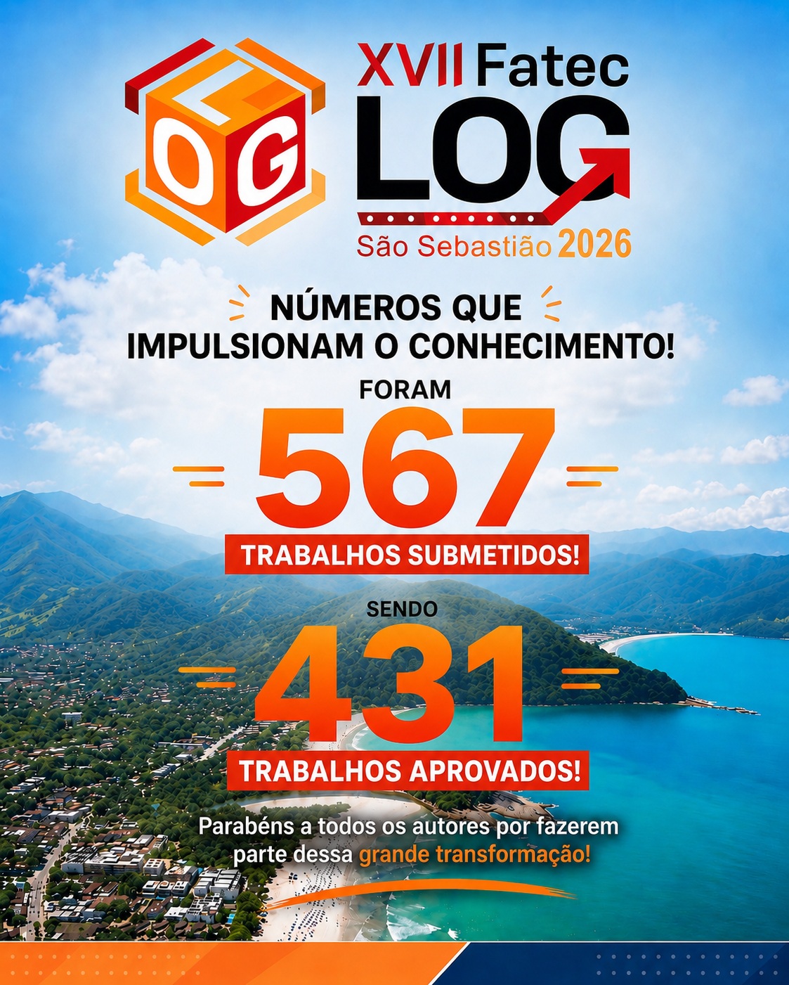 Resultados Divulgados! O XVII FatecLog São Sebastião 2026 atingiu uma marca expressiva!